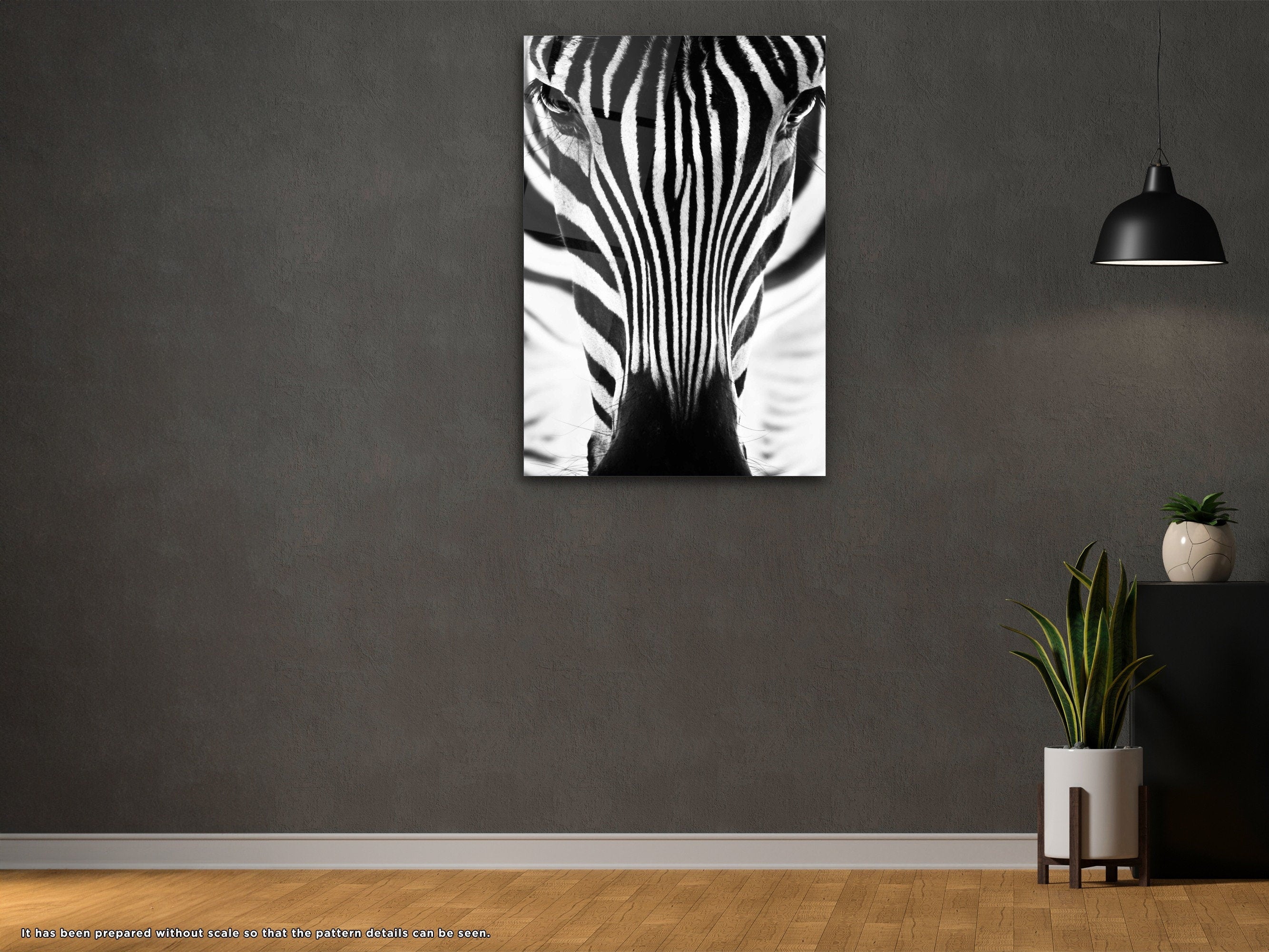 Zebra - Glass Wall Art