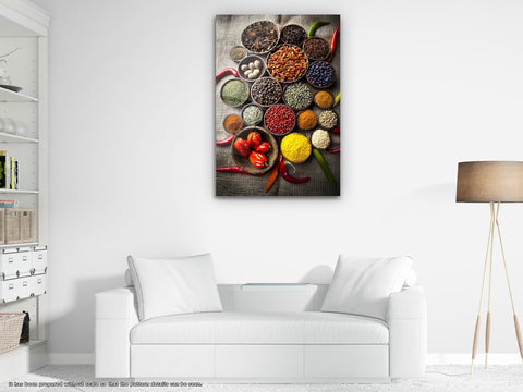 Spices - Glass Wall Art