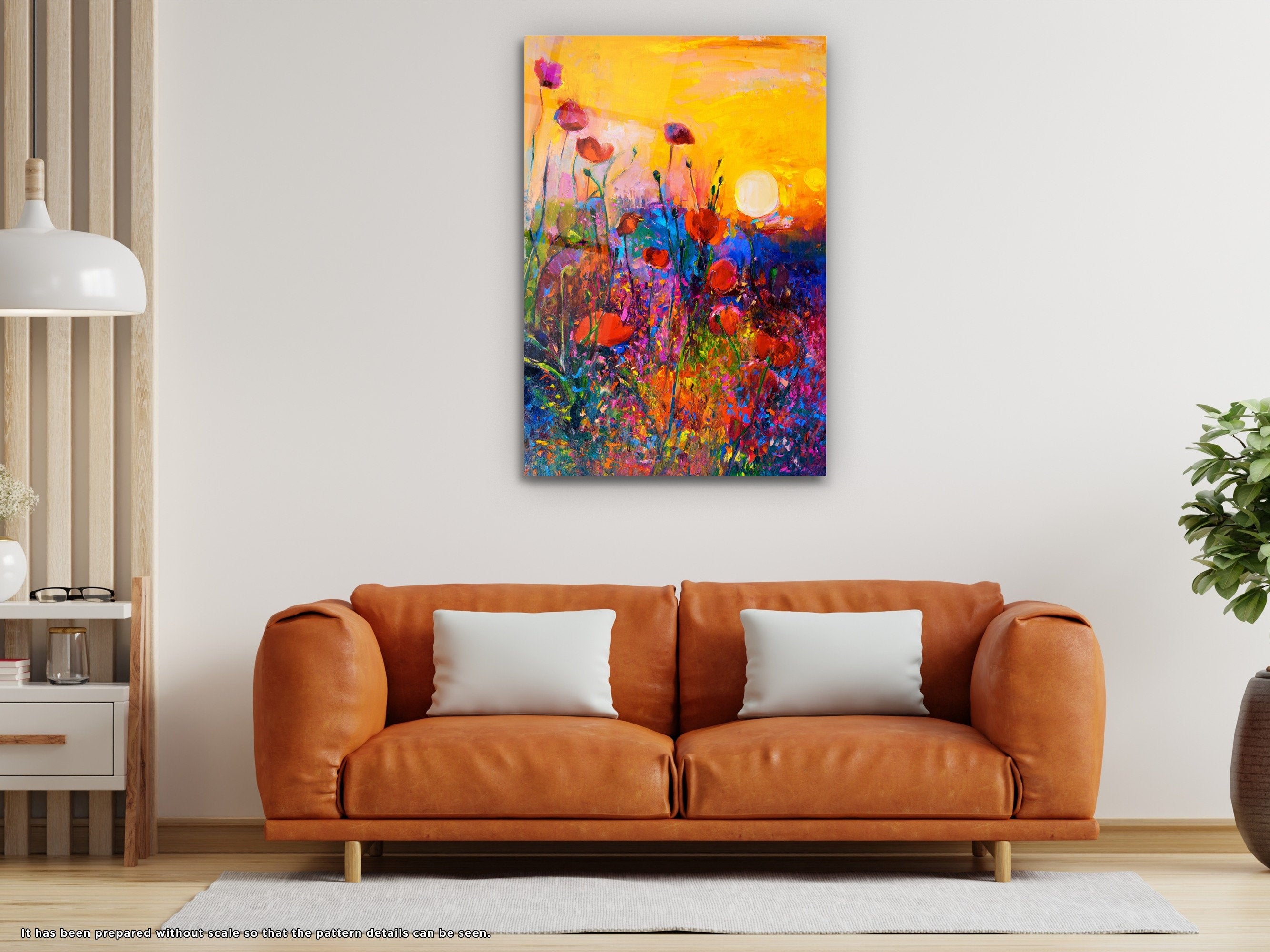 Oil Painting Nature - Glass Wall Art