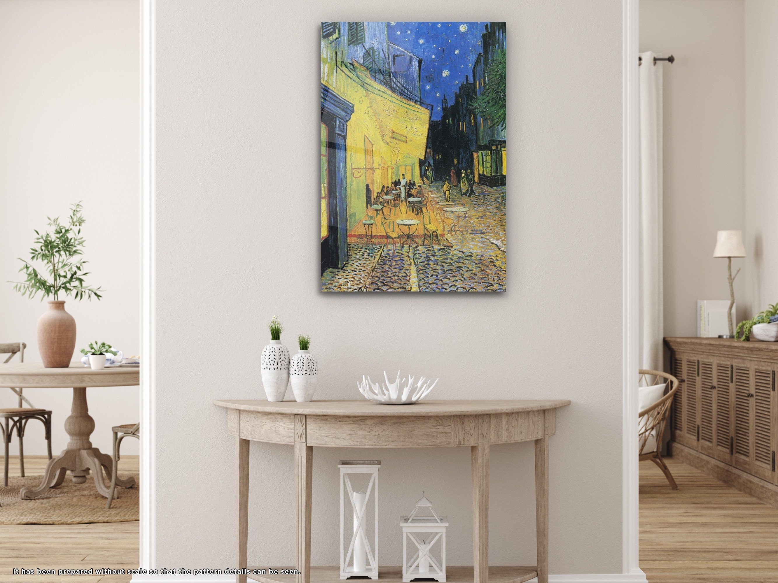 Van Gogh - Terrasse du Café le soir - Glass Wall Art