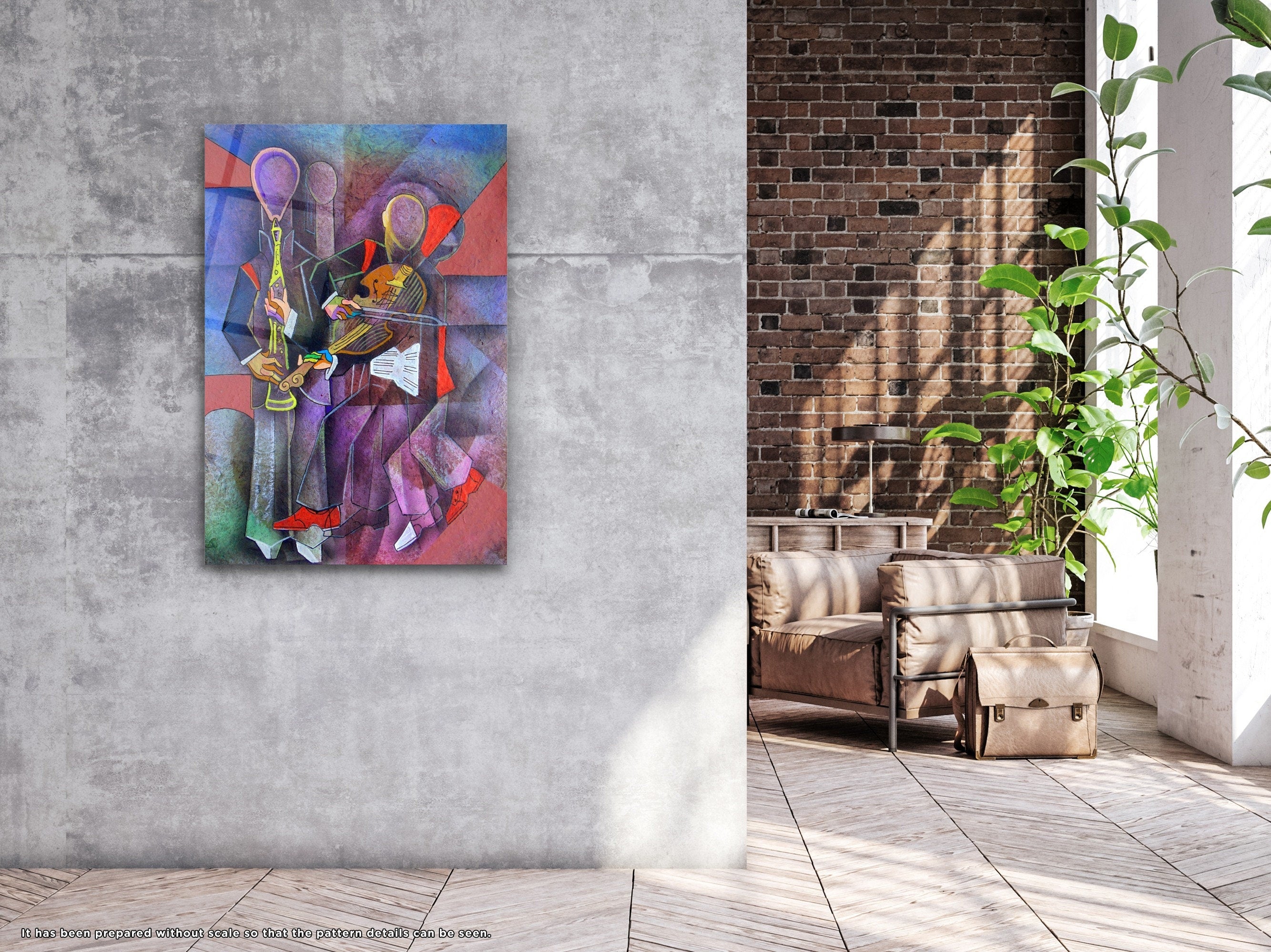 Jazz V2 - Glass Wall Art