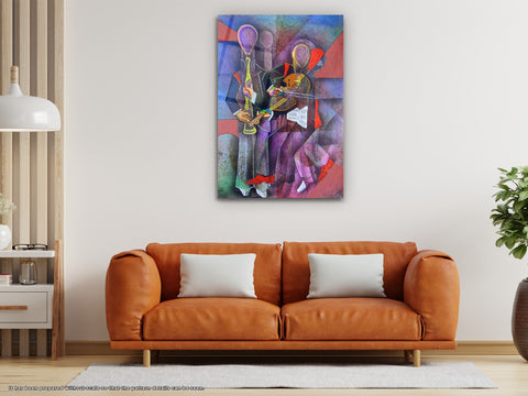 Jazz V2 - Glass Wall Art