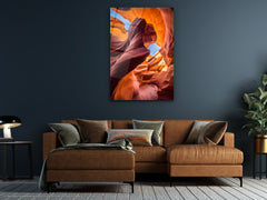 Colorful Canyon - Glass Wall Art