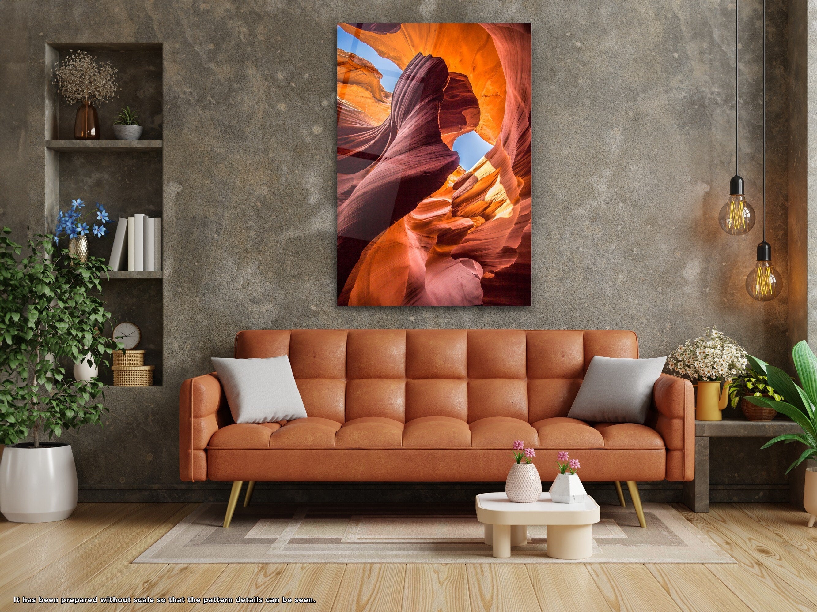 Colorful Canyon - Glass Wall Art