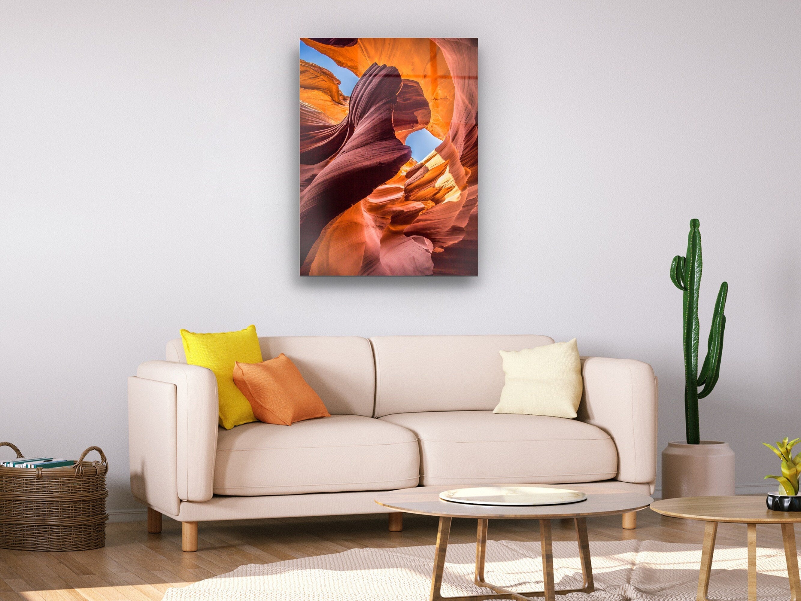 Colorful Canyon - Glass Wall Art