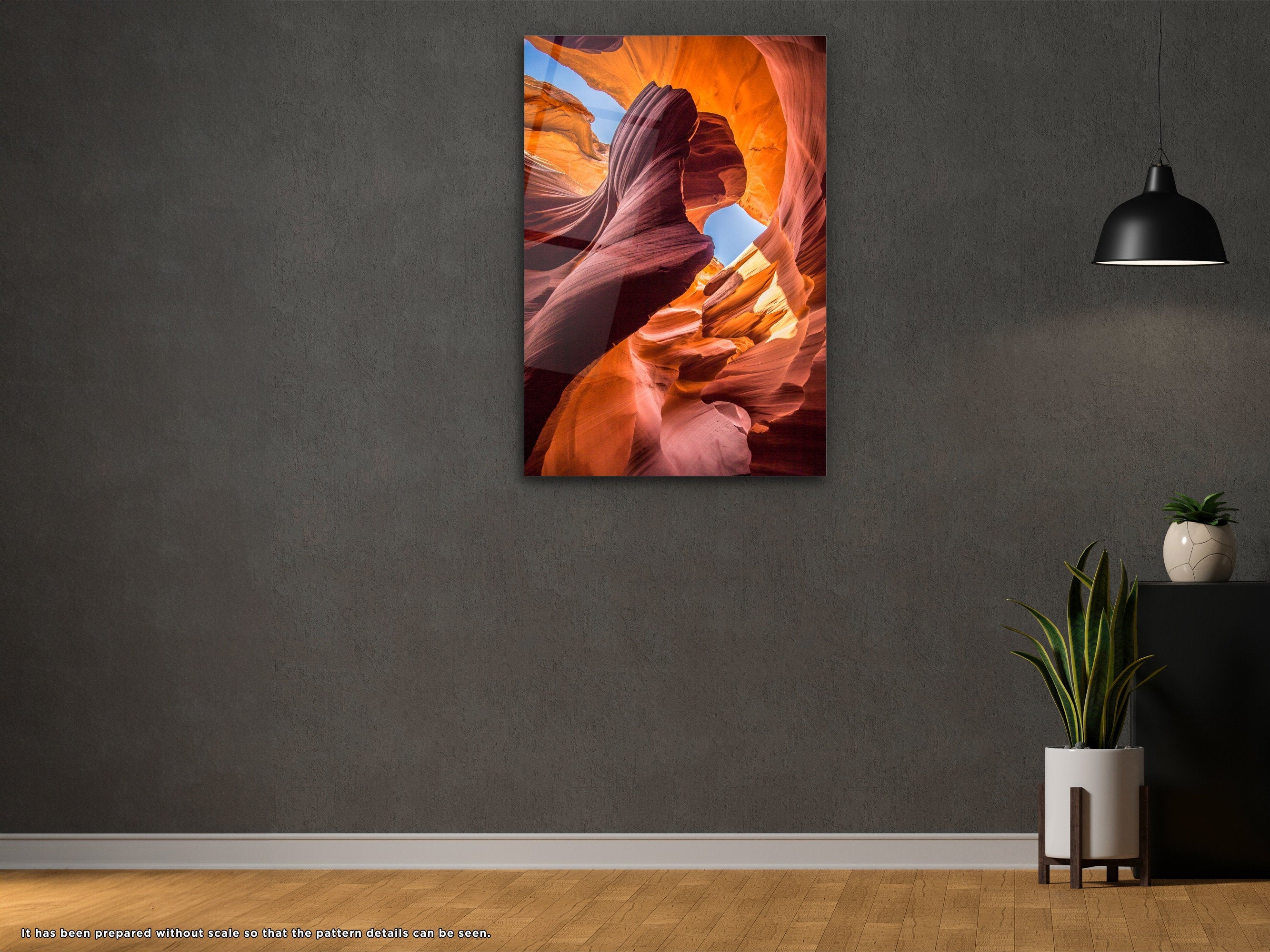 Colorful Canyon - Glass Wall Art