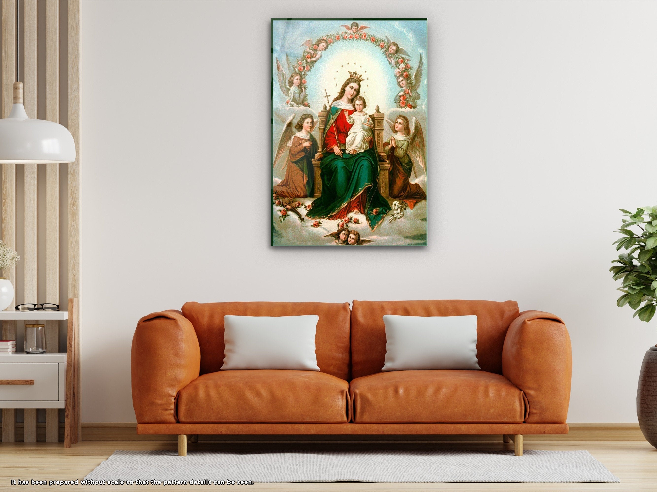 Virgin Mary - Glass Wall Art