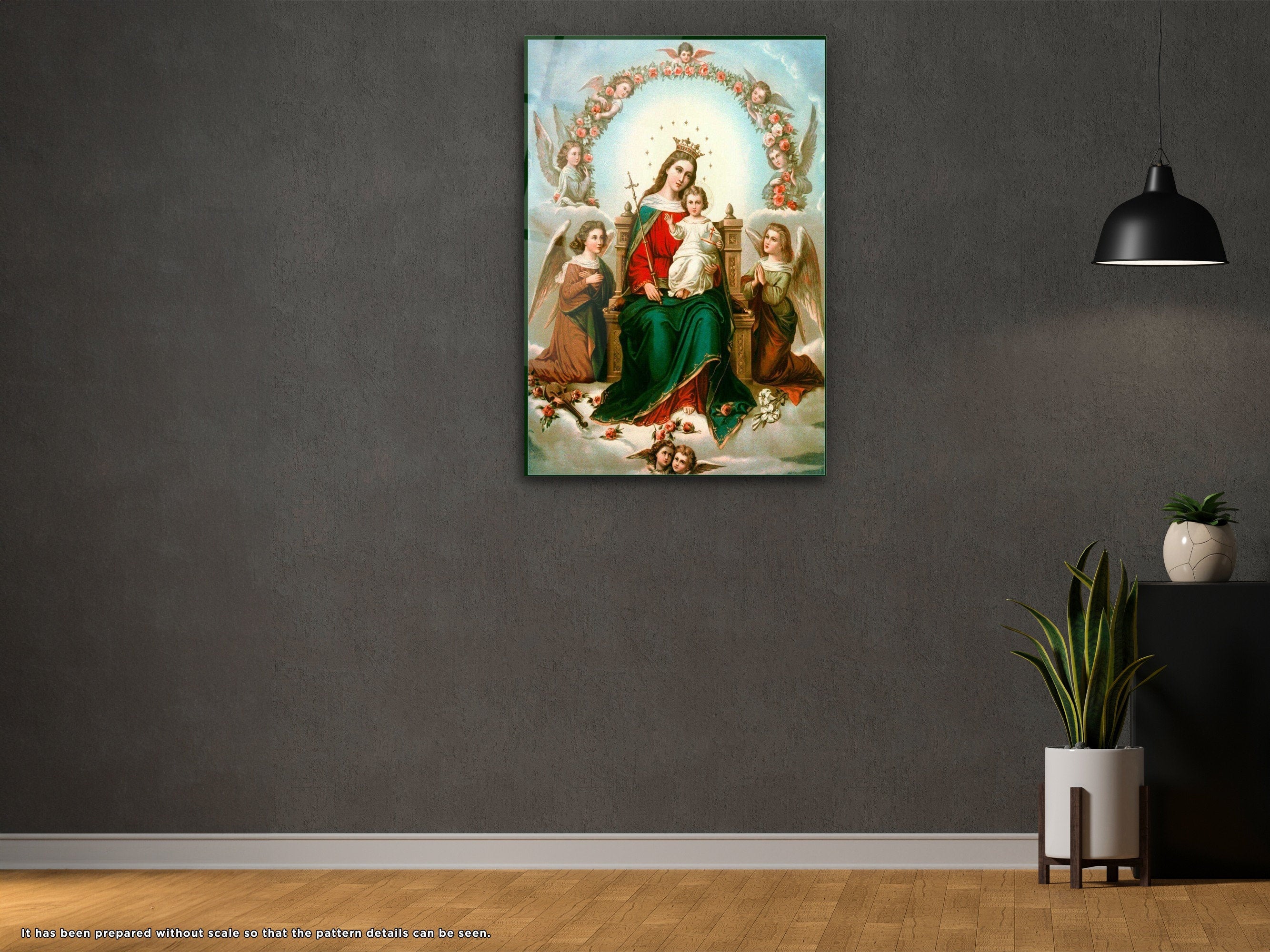 Virgin Mary - Glass Wall Art