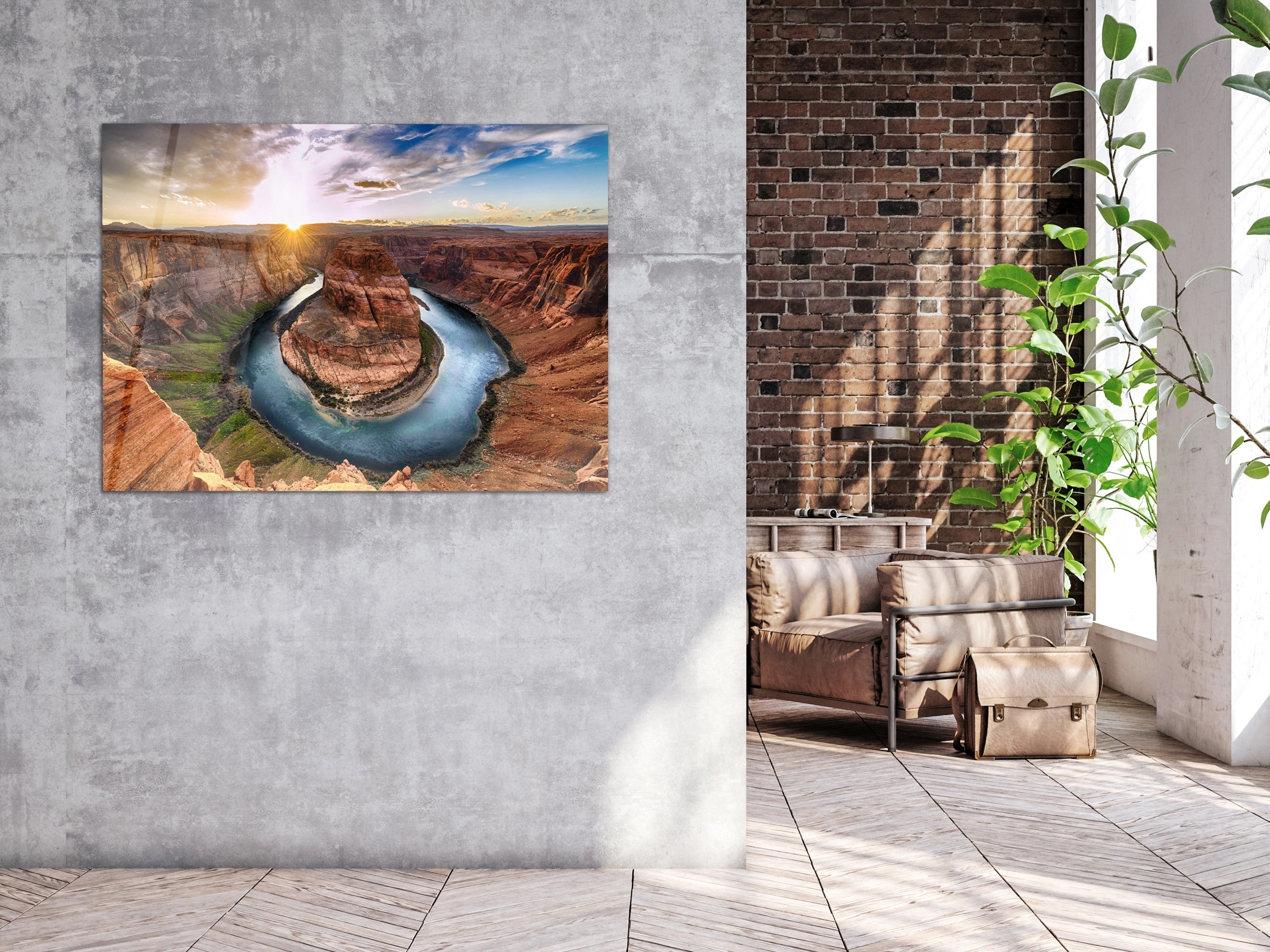 ・"mystery of Glen Canyon"・Glass Wall Art